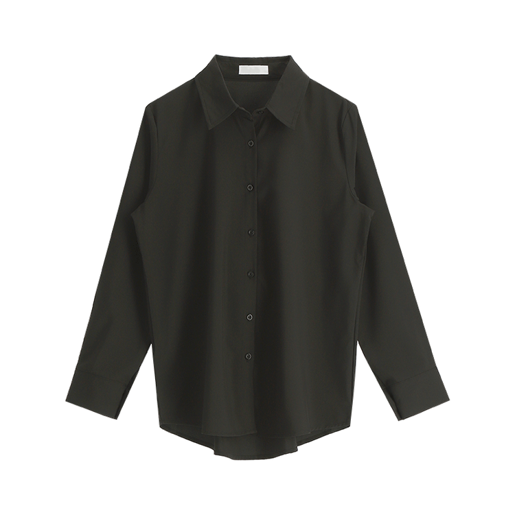 bs4691 매끄러운 광택감이 돋보이는 아뜨랑스 베이직 셔츠 블라우스 blouse