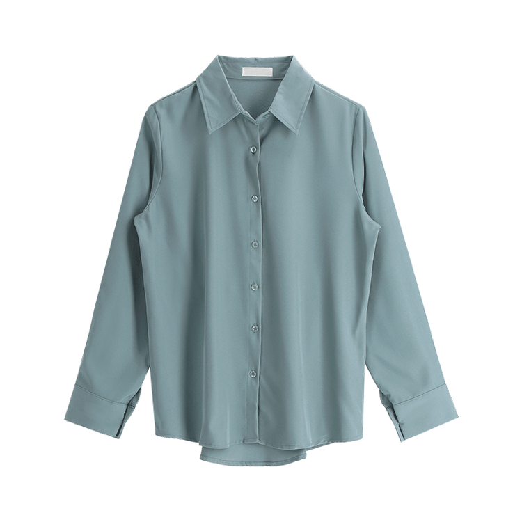 bs4691 매끄러운 광택감이 돋보이는 아뜨랑스 베이직 셔츠 블라우스 blouse