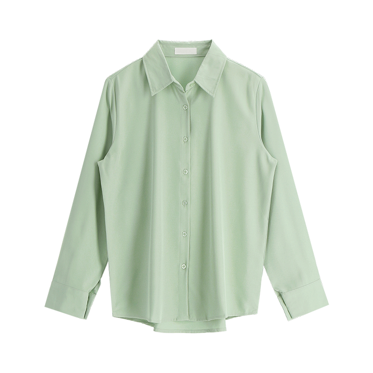 bs4691 매끄러운 광택감이 돋보이는 아뜨랑스 베이직 셔츠 블라우스 blouse