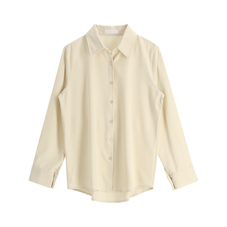 bs4691 매끄러운 광택감이 돋보이는 아뜨랑스 베이직 셔츠 블라우스 blouse