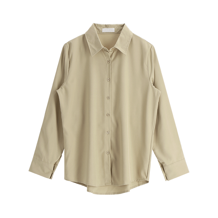 bs4691 매끄러운 광택감이 돋보이는 아뜨랑스 베이직 셔츠 블라우스 blouse