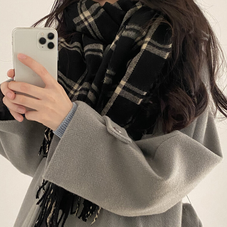 따수미 체크 머플러 목도리 muffler