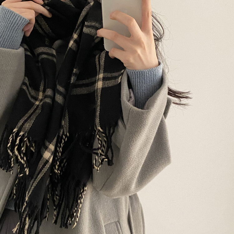 따수미 체크 머플러 목도리 muffler