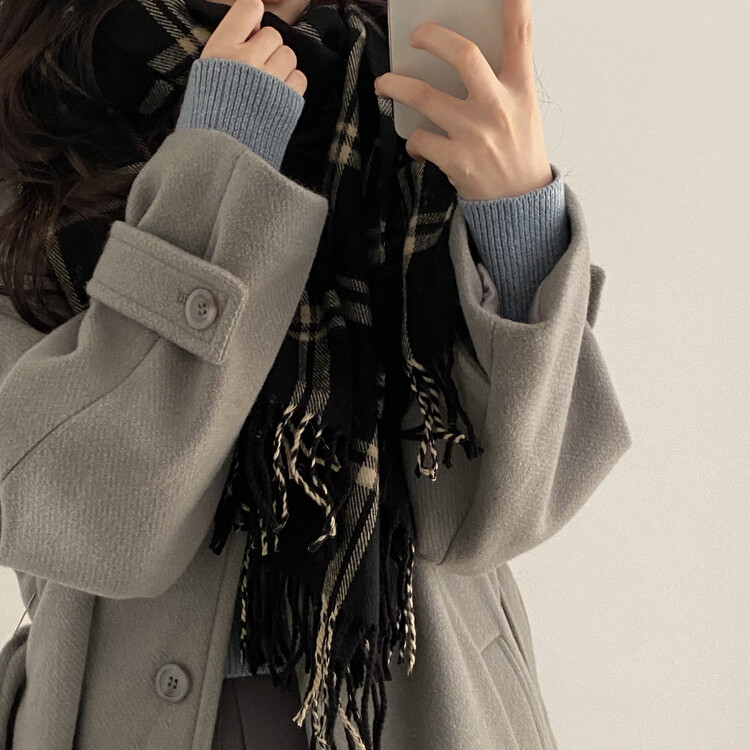 따수미 체크 머플러 목도리 muffler