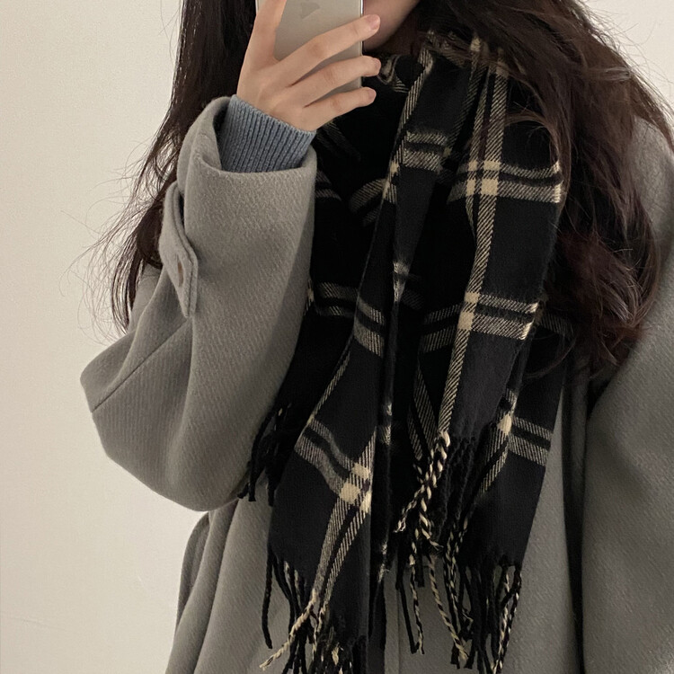 따수미 체크 머플러 목도리 muffler