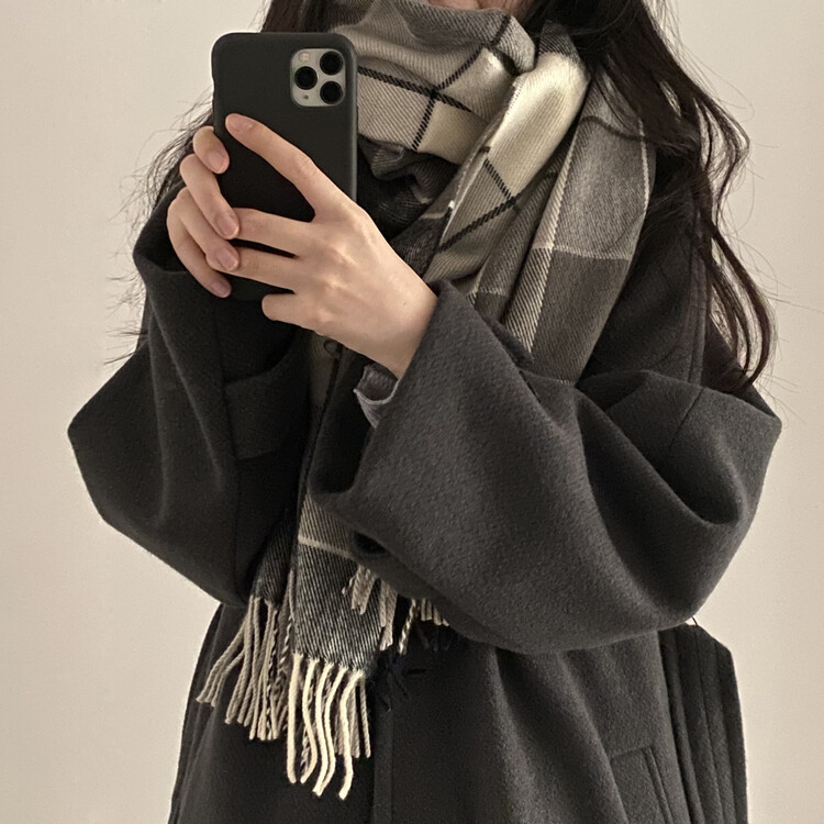 따수미 체크 머플러 목도리 muffler