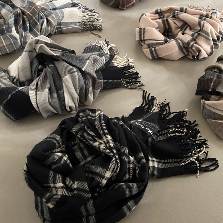 따수미 체크 머플러 목도리 muffler