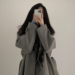 チェックマフラー8色 BLACK