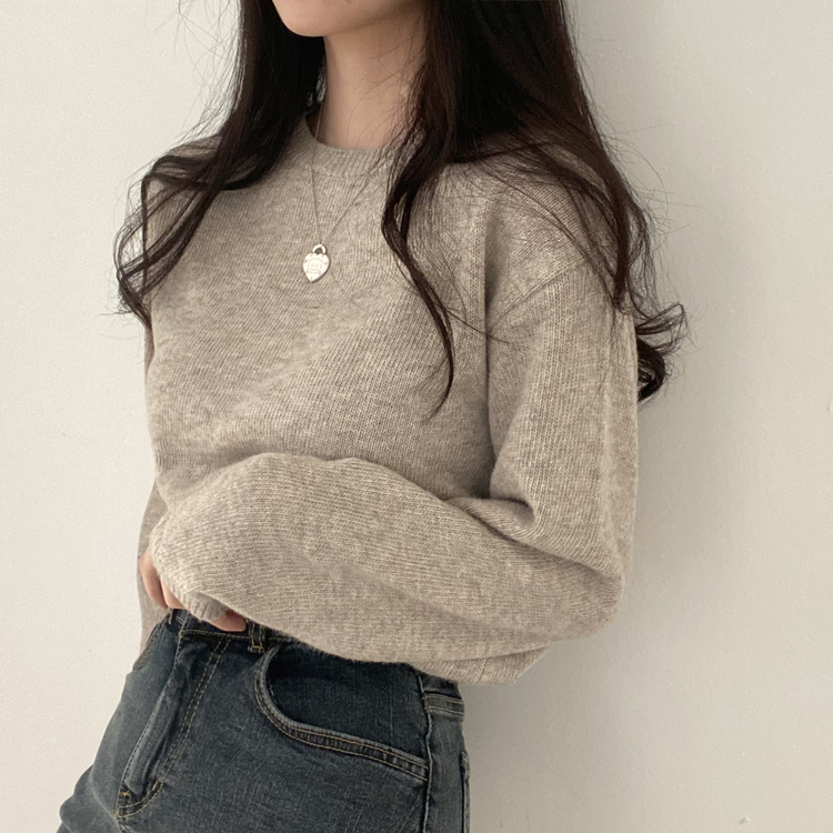 젤리빈 알파카 니트 nt 진베이지