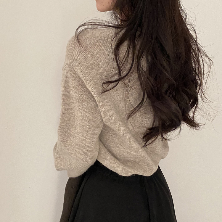 젤리빈 알파카 니트 nt 진베이지