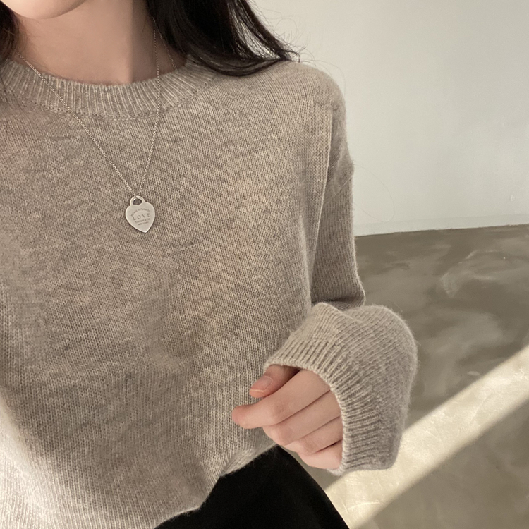 젤리빈 알파카 니트 nt 진베이지