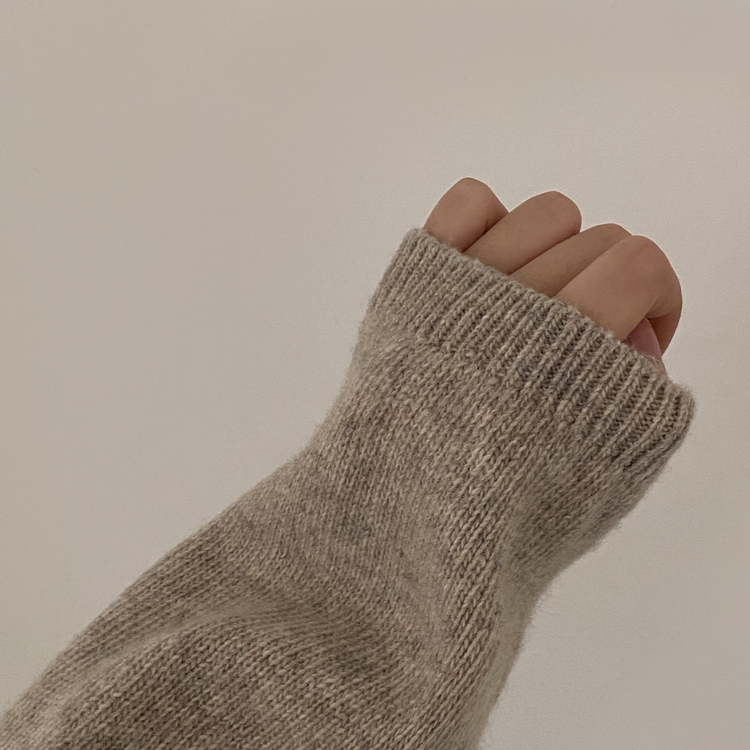 젤리빈 알파카 니트 nt 진베이지