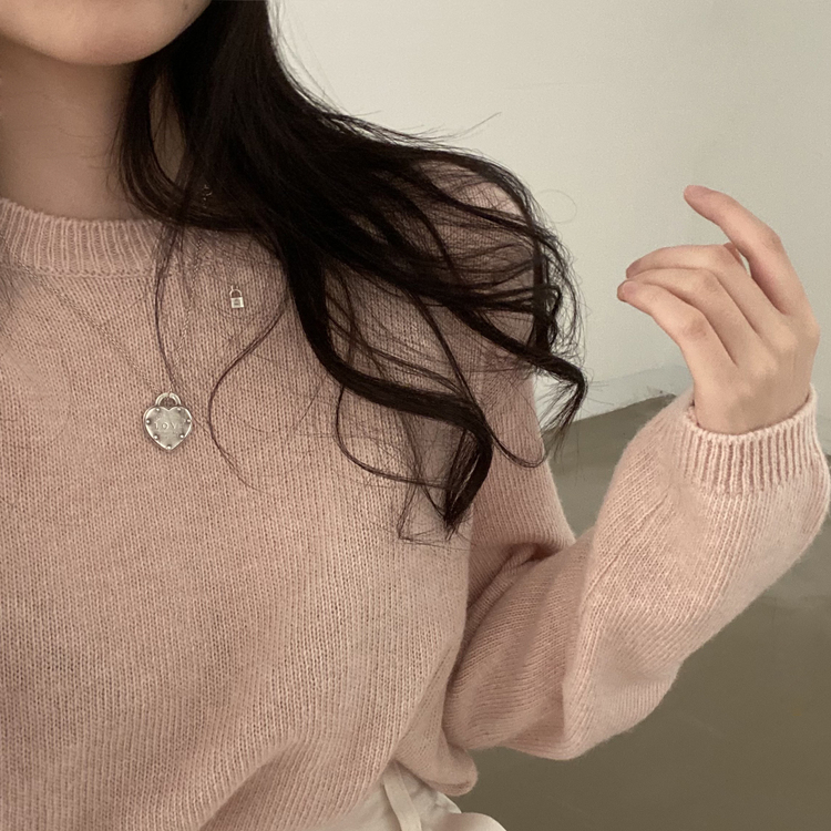 젤리빈 알파카 니트 nt 핑크