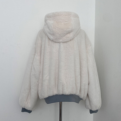 왕따숩 리버시블 항공 밍크 점퍼 무스탕 패딩