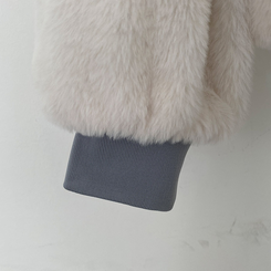 왕따숩 리버시블 항공 밍크 점퍼 무스탕 패딩