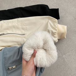 왕따숩 리버시블 항공 밍크 점퍼 무스탕 패딩