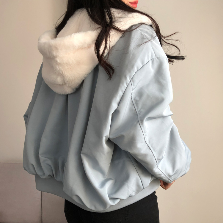 왕따숩 리버시블 항공 밍크 점퍼 무스탕 패딩 소라