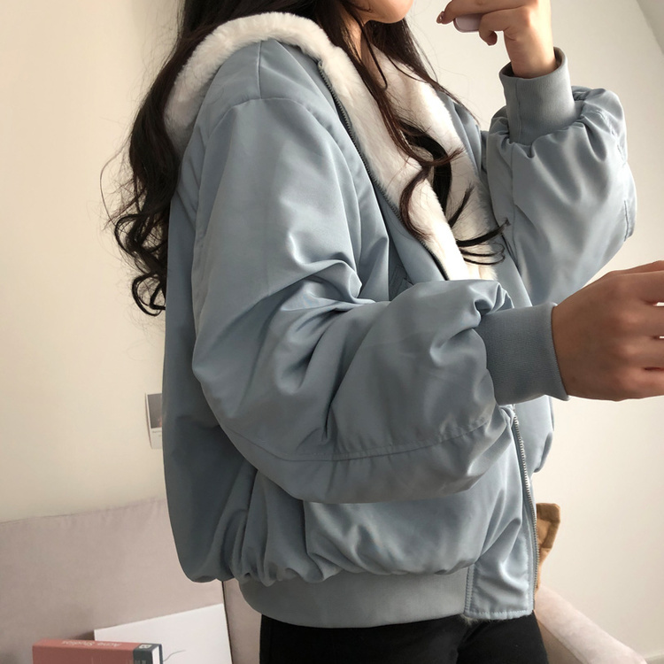 왕따숩 리버시블 항공 밍크 점퍼 무스탕 패딩 소라