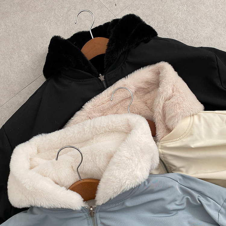 왕따숩 리버시블 항공 밍크 점퍼 무스탕 패딩