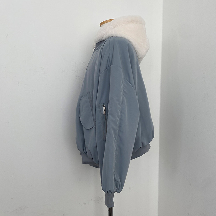 왕따숩 리버시블 항공 밍크 점퍼 무스탕 패딩