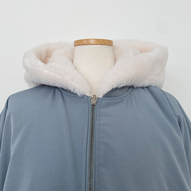 왕따숩 리버시블 항공 밍크 점퍼 무스탕 패딩