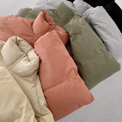 ハイネックショートダウンジャケット5色