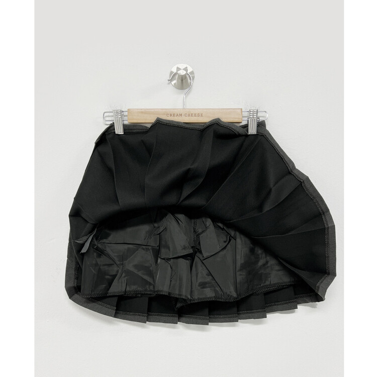 バックルプリーツミニスカート