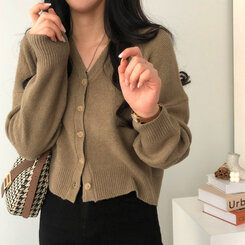 ベーシックVネックカーディガン7色｜カーディガン｜韓国ファッション