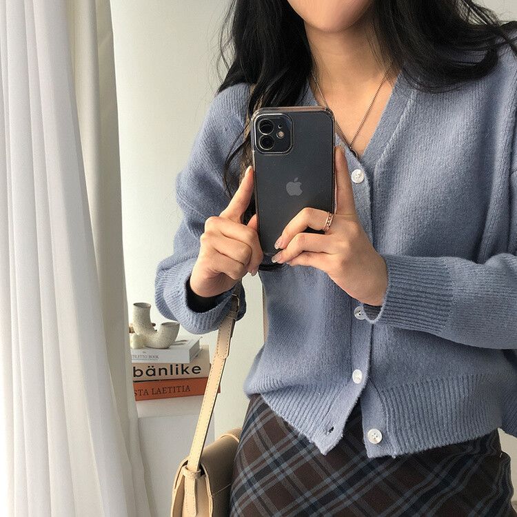 専用ページ★MAISON KII SUNÉ Vネックカーディガン　紺色　XS 専用ページ☆MAISON KII SUNÉ Vネックカーディガン 紺色 XS