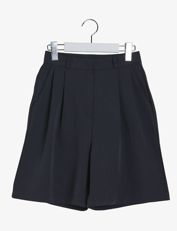 ショートパンツ ツーピンタックショートスラックス