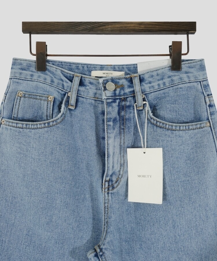 レザーロングコットンパンツ