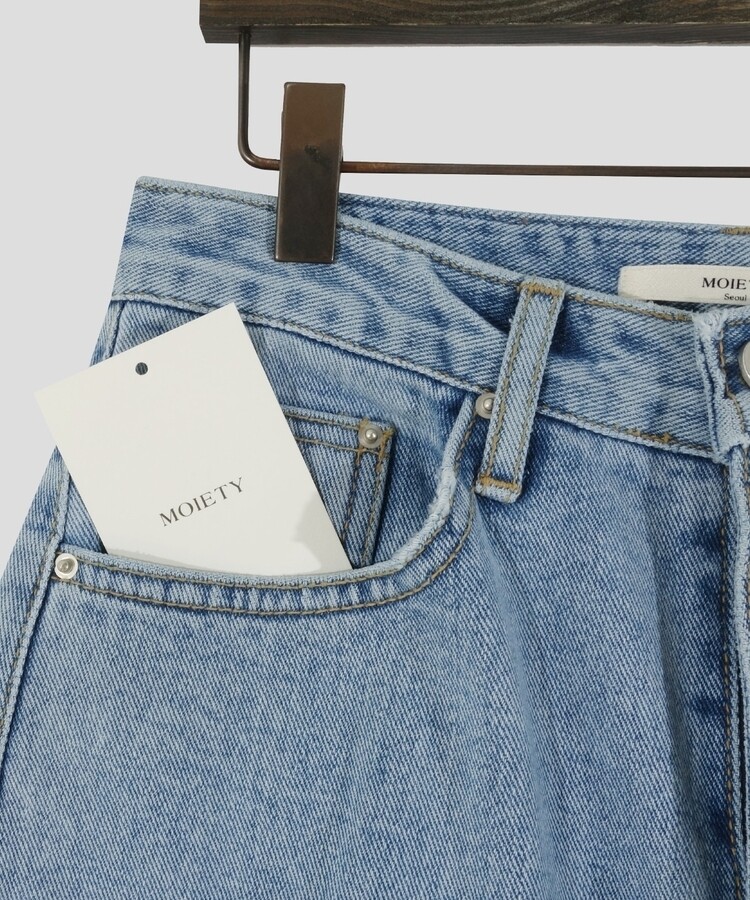 レザーロングコットンパンツ