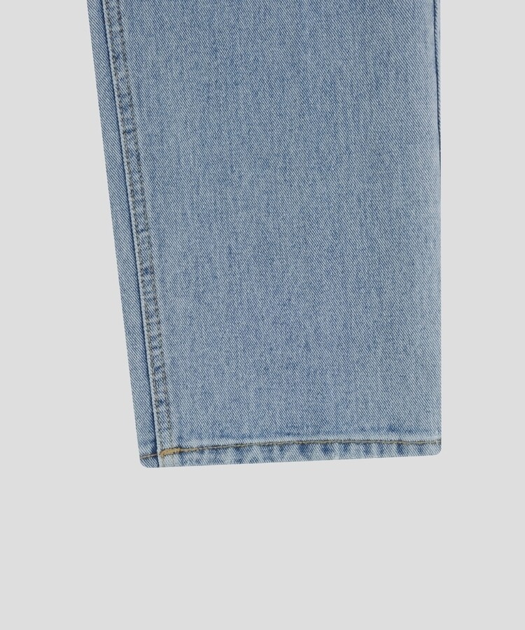 レザーロングコットンパンツ