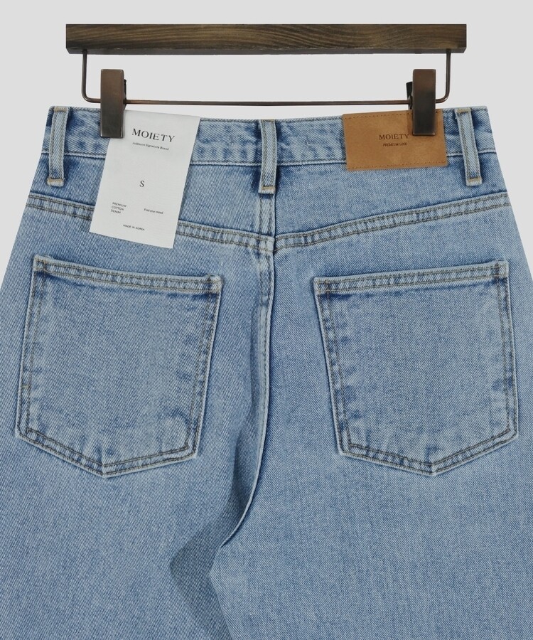 レザーロングコットンパンツ