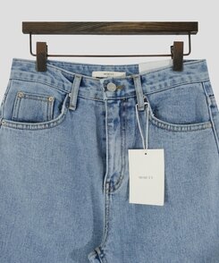 レザーロングコットンパンツ