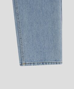 レザーロングコットンパンツ