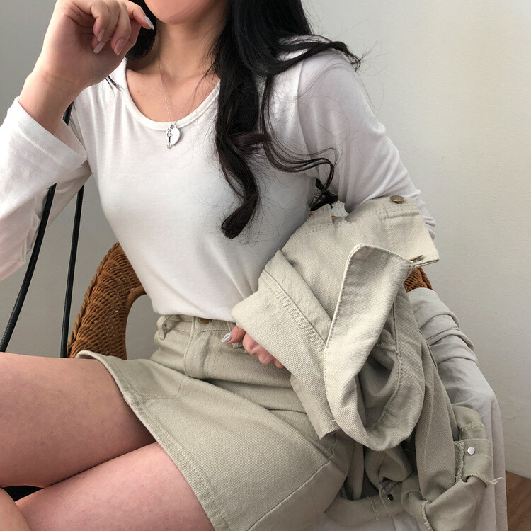 벌룬핏 코튼 자켓 스커트 투피스 셋업 베이지