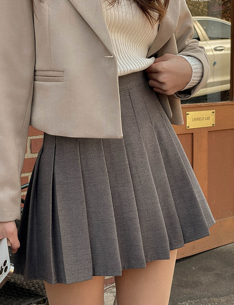 [특가/5컬러]라인 플리츠 테니스 모던 스커트
