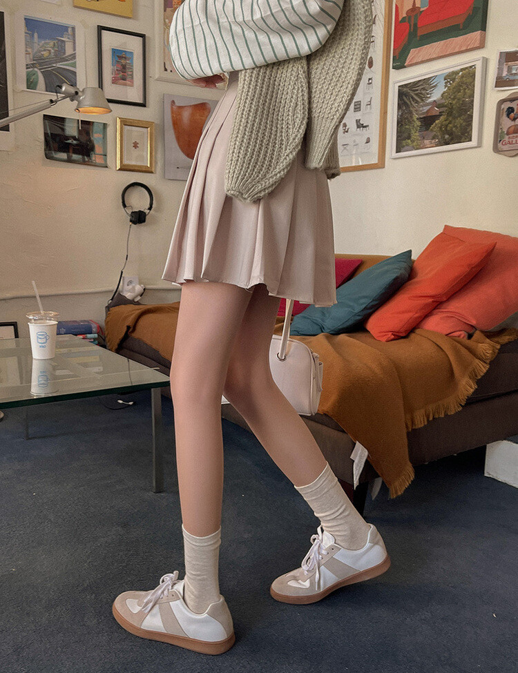 [특가/5컬러]라인 플리츠 테니스 모던 스커트