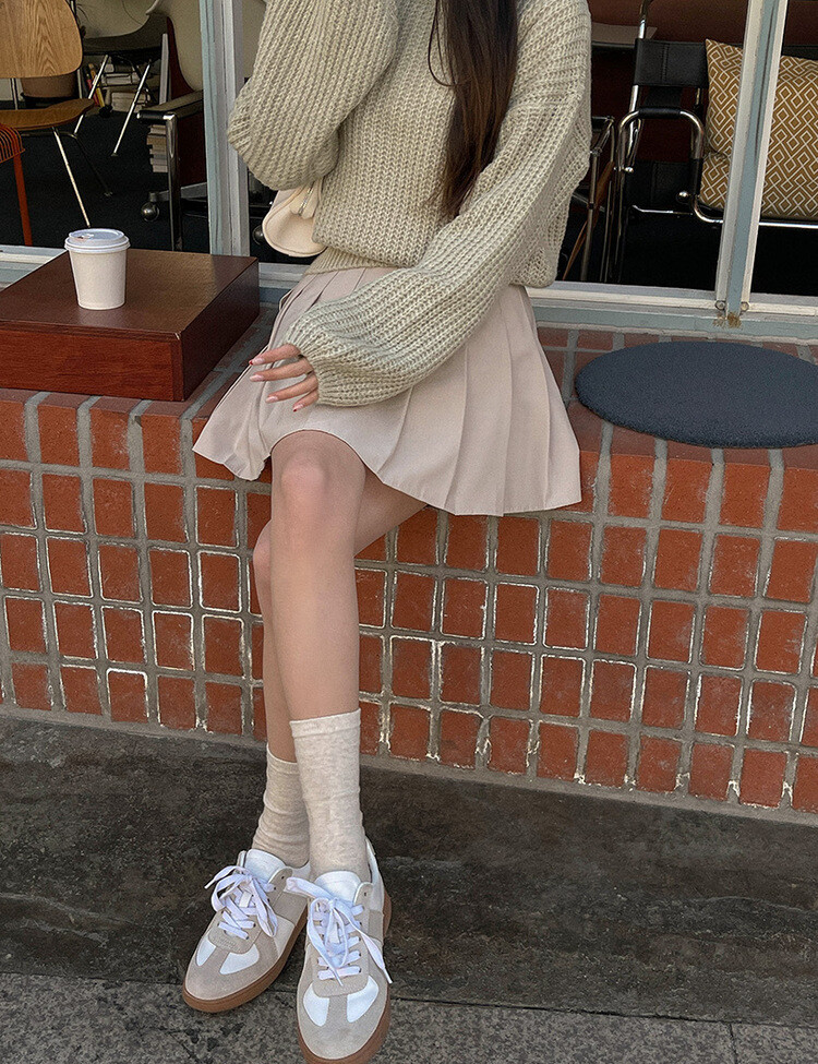 [특가/5컬러]라인 플리츠 테니스 모던 스커트