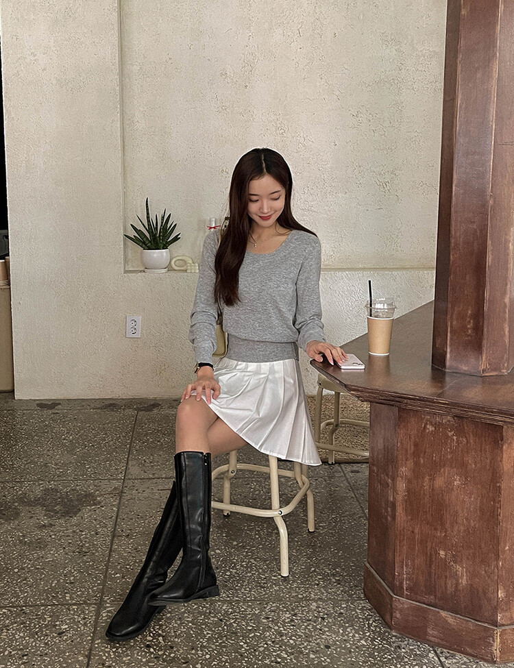 [특가/5컬러]라인 플리츠 테니스 모던 스커트