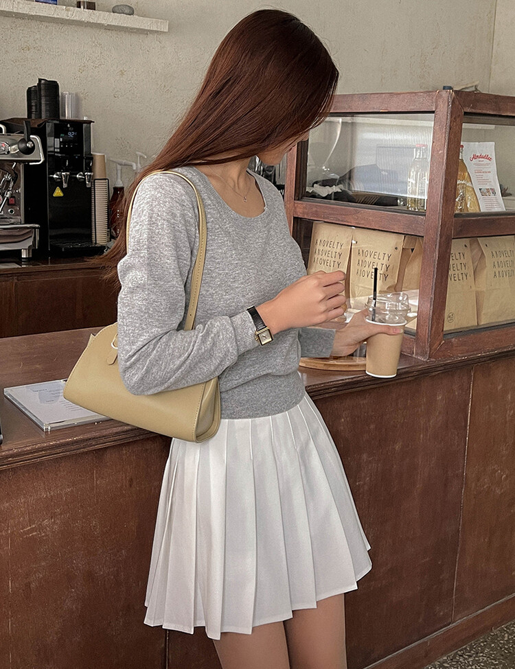 [특가/5컬러]라인 플리츠 테니스 모던 스커트