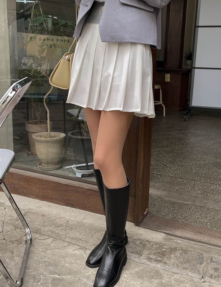 [특가/5컬러]라인 플리츠 테니스 모던 스커트