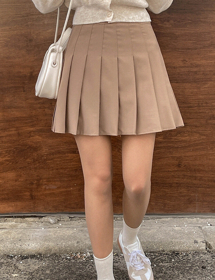 [특가/5컬러]라인 플리츠 테니스 모던 스커트