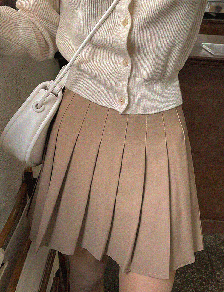 [특가/5컬러]라인 플리츠 테니스 모던 스커트