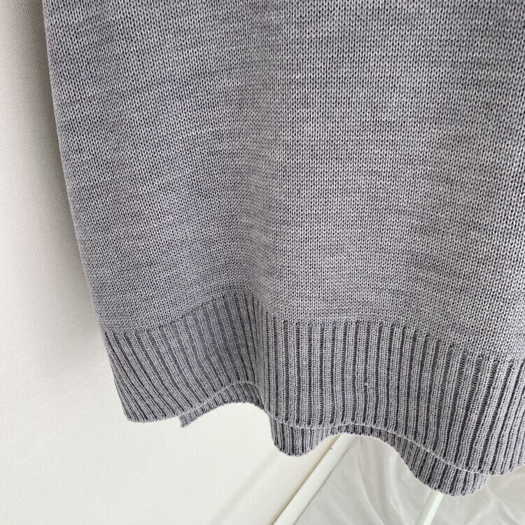 オーバーフィットVネックロングニットベスト6色