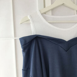 肩スリットレイヤードスウェット