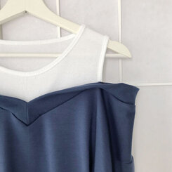 肩スリットレイヤードスウェット