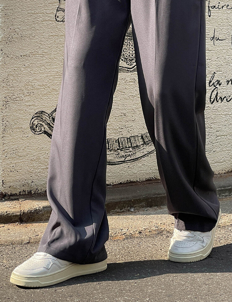 [10만장판매/후기인증~2XL] 기장별 인생 핀턱 와이드 슬랙스 2종 그레이(핀턱)