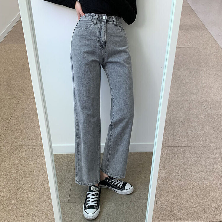 Supreme グレー デニムパンツ ストレート Supreme のデニムパンツ（グレー系）を使った人気ファッション